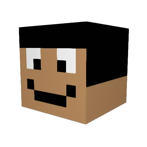 dccMarket Minecraft avatar head, 3D render