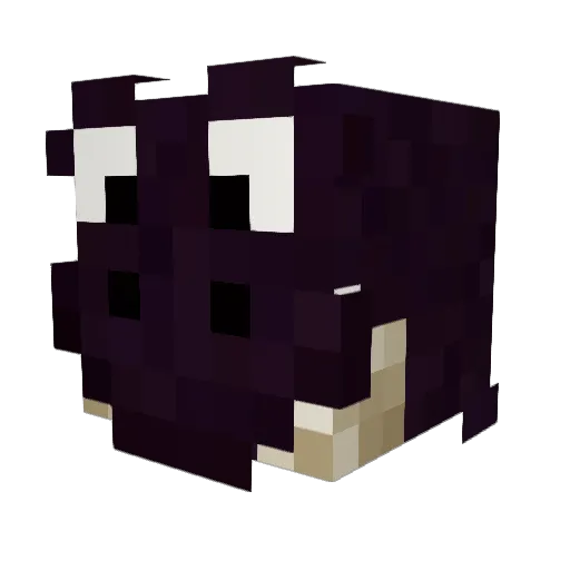dcg Minecraft avatar head, 3D render