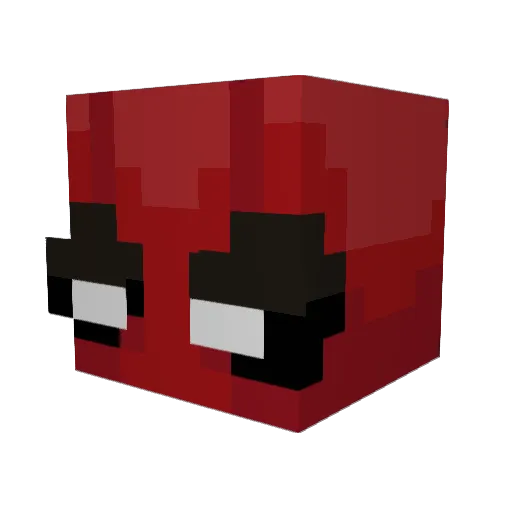 dcln_ Minecraft avatar head, 3D render