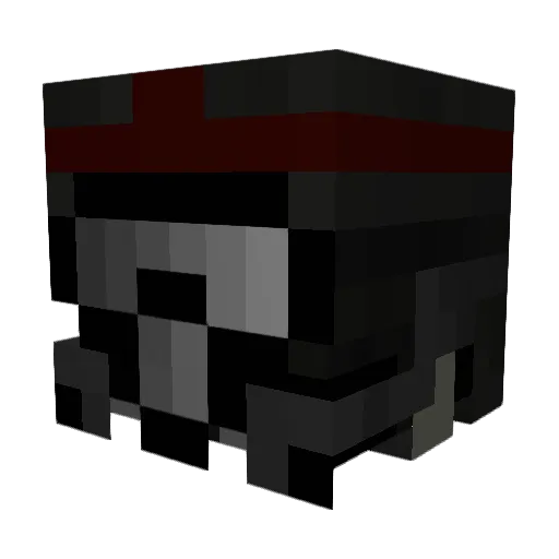 dcmon Minecraft avatar head, 3D render