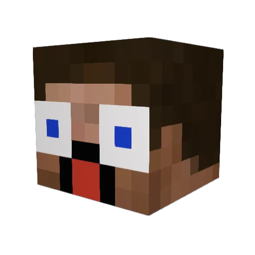 dcolby1 Minecraft avatar head, 3D render