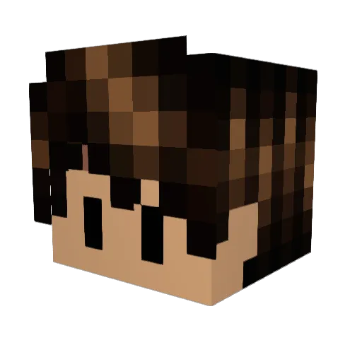 dcornn Minecraft avatar head, 3D render