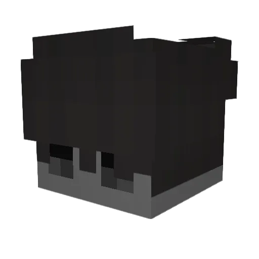 dcoud Minecraft avatar head, 3D render