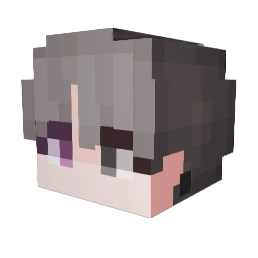 dcskin Minecraft avatar head, 3D render