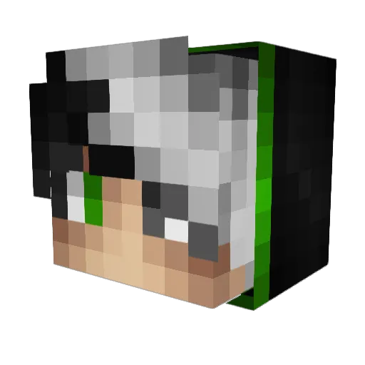 dcstudios Minecraft avatar head, 3D render