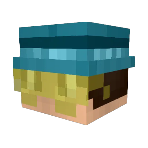 dcto_ Minecraft avatar head, 3D render