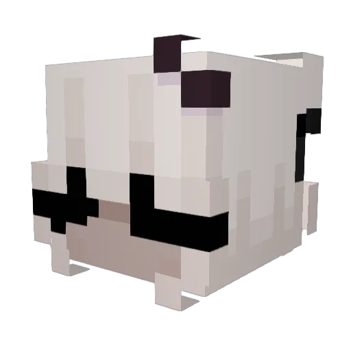 dcubt Minecraft avatar head, 3D render
