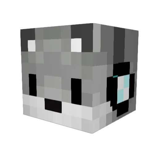 dcwilson Minecraft avatar head, 3D render