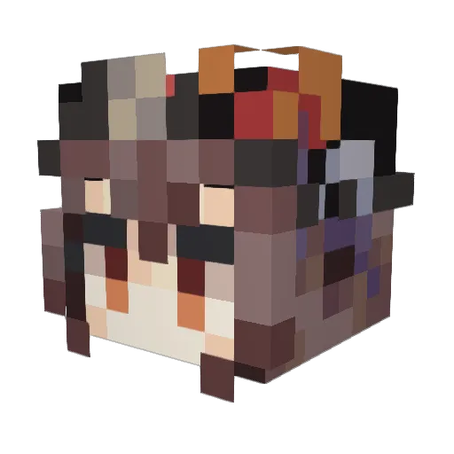dd0815 Minecraft avatar head, 3D render