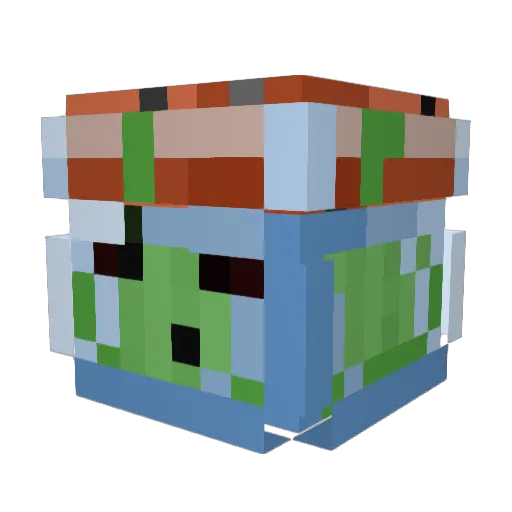 dd0sama_ Minecraft avatar head, 3D render