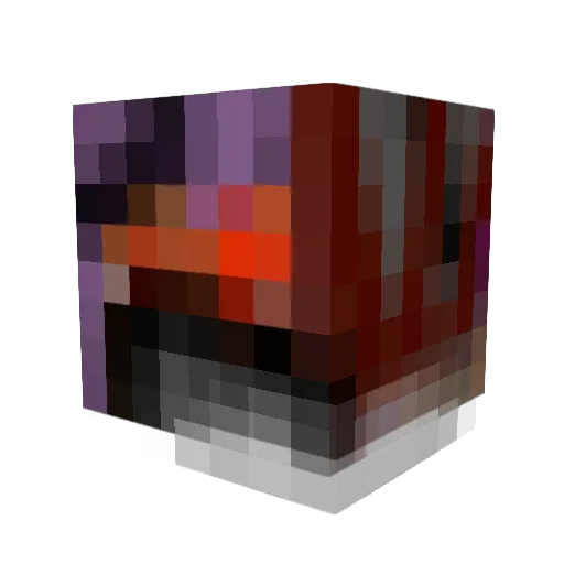 dd1135 Minecraft avatar head, 3D render
