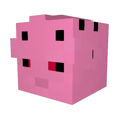 dd1818 Minecraft avatar head, 3D render
