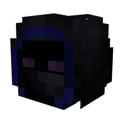 dd18_ Minecraft avatar head, 3D render