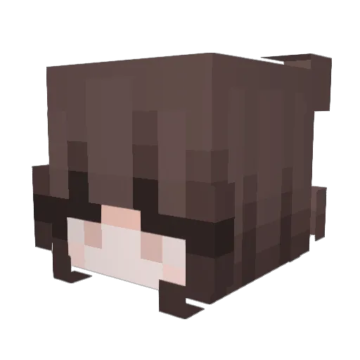 ddaffu Minecraft avatar head, 3D render