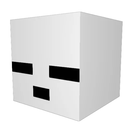 ddaitchan Minecraft avatar head, 3D render