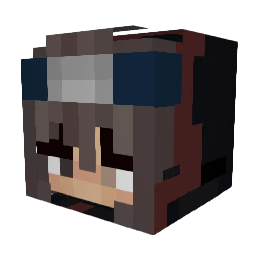 ddangkkongg Minecraft avatar head, 3D render