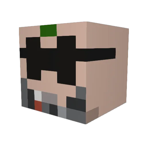ddaniel0 Minecraft avatar head, 3D render