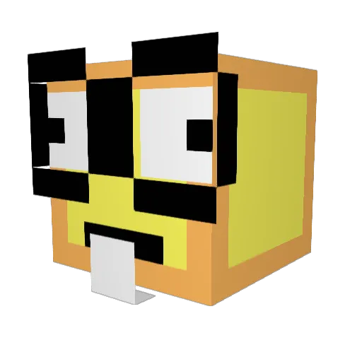 ddawudd Minecraft avatar head, 3D render