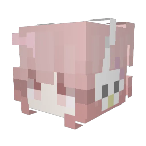 ddb42x Minecraft avatar head, 3D render