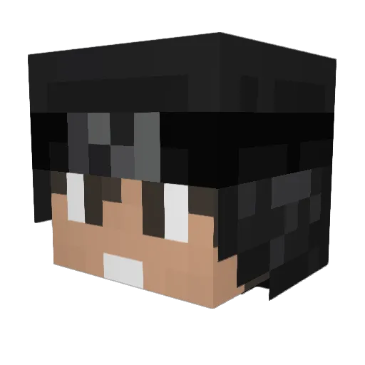 ddbpz Minecraft avatar head, 3D render