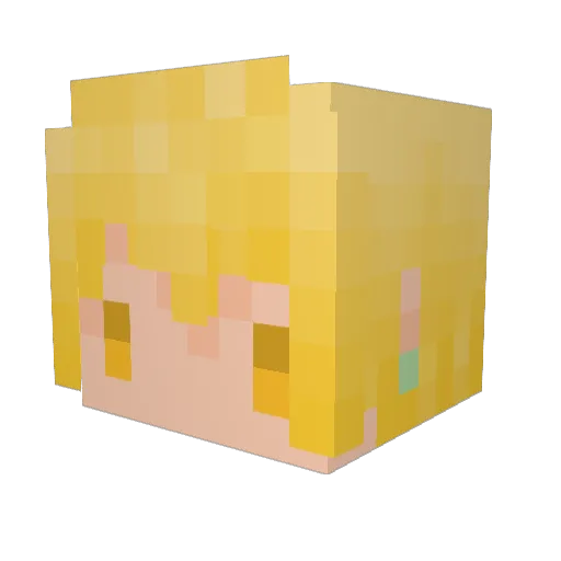 ddbrent2007 Minecraft avatar head, 3D render