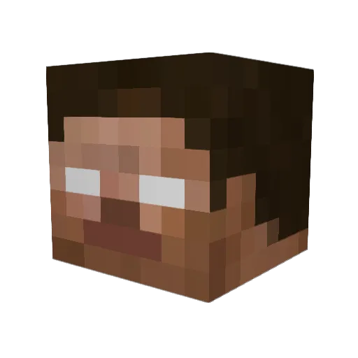 ddbx2000 Minecraft avatar head, 3D render
