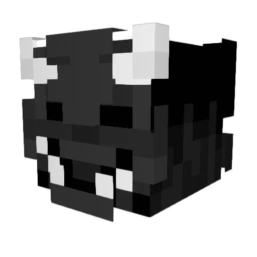 ddcen Minecraft avatar head, 3D render