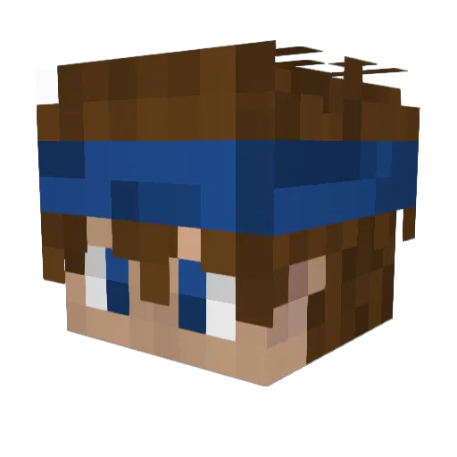 ddd098 Minecraft avatar head, 3D render