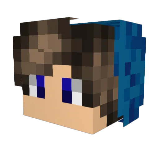 dddDonut Minecraft avatar head, 3D render