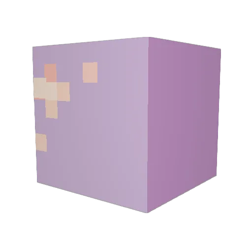 dddaddyo Minecraft avatar head, 3D render