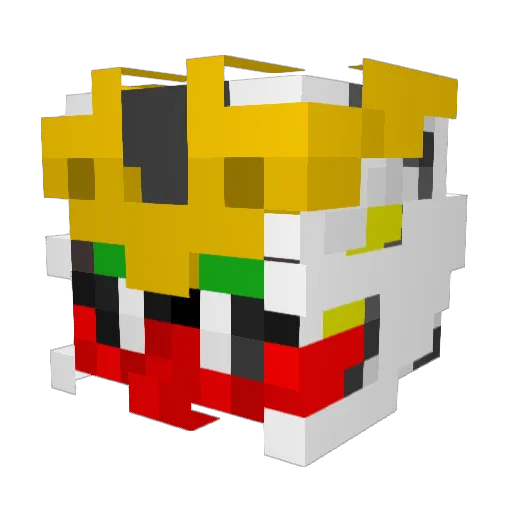ddddd580 Minecraft avatar head, 3D render