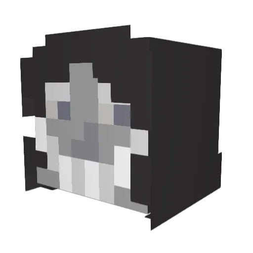 dddtony Minecraft avatar head, 3D render