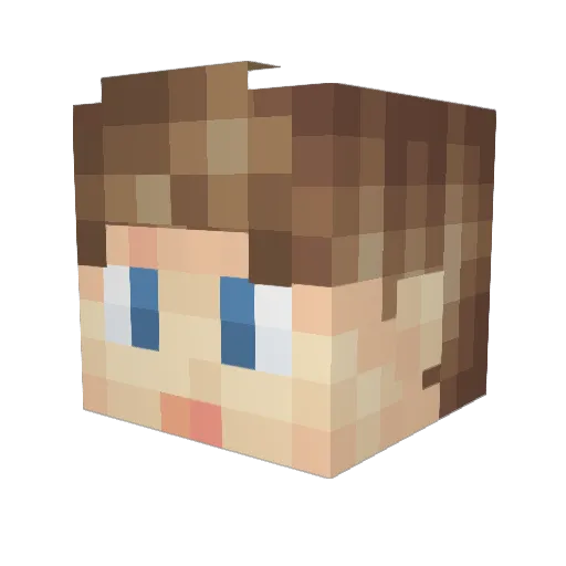 dddylan Minecraft avatar head, 3D render