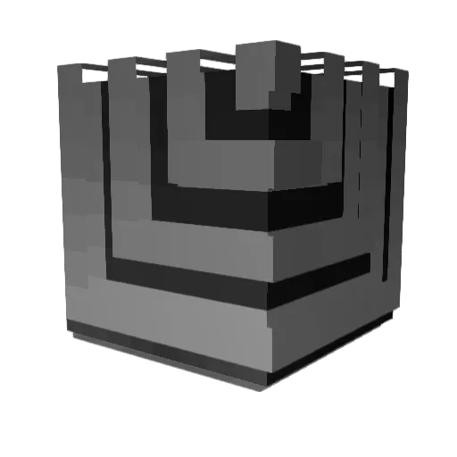dde3v Minecraft avatar head, 3D render