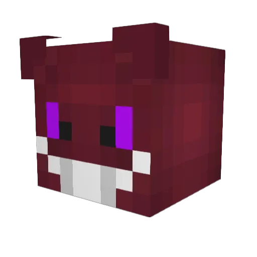 ddeg Minecraft avatar head, 3D render
