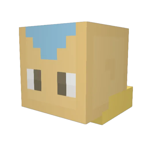 ddemercurio Minecraft avatar head, 3D render