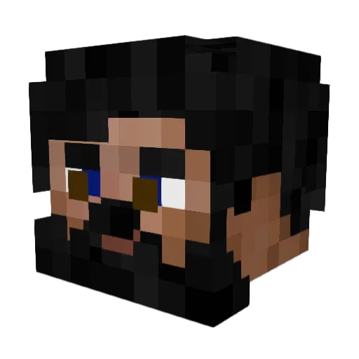 ddenyul Minecraft avatar head, 3D render
