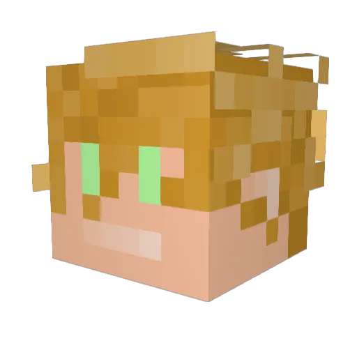 ddfvrer4 Minecraft avatar head, 3D render