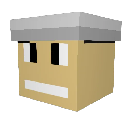 ddgo2911 Minecraft avatar head, 3D render