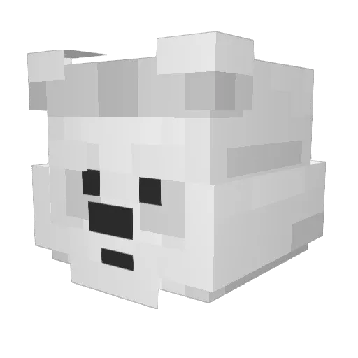 ddiittttoo Minecraft avatar head, 3D render