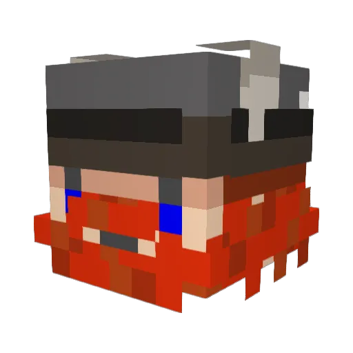ddims Minecraft avatar head, 3D render