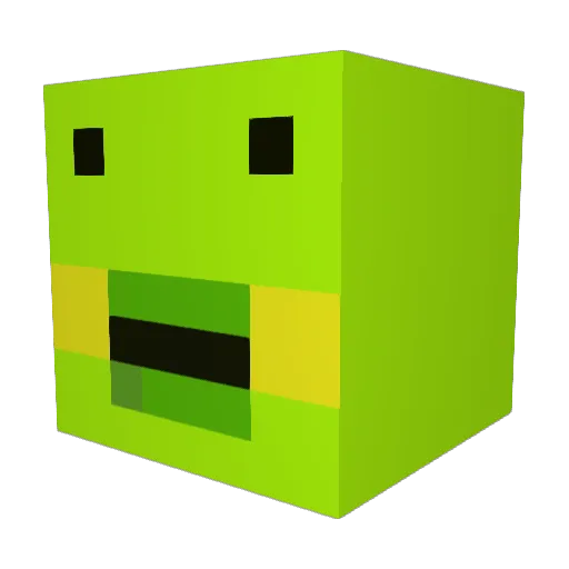 dding_zak Minecraft avatar head, 3D render