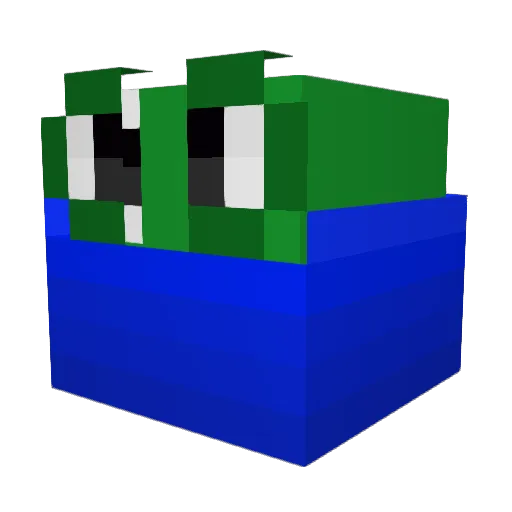 ddjamjam Minecraft avatar head, 3D render