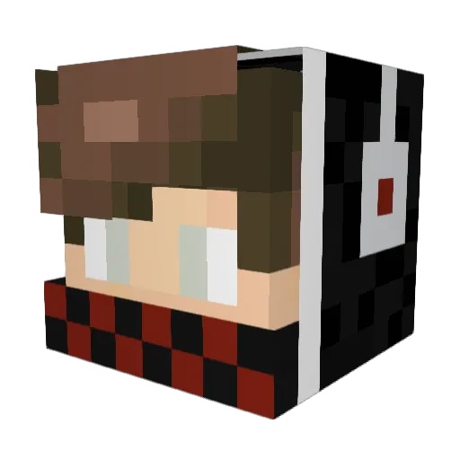 ddlekas Minecraft avatar head, 3D render