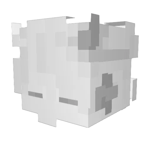 ddo_ru_ddo Minecraft avatar head, 3D render