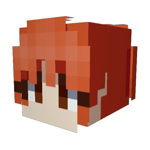 ddoig Minecraft avatar head, 3D render