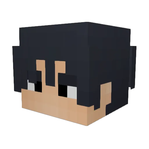 ddorak Minecraft avatar head, 3D render