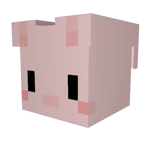 ddorky Minecraft avatar head, 3D render