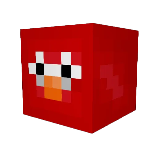ddrchan Minecraft avatar head, 3D render