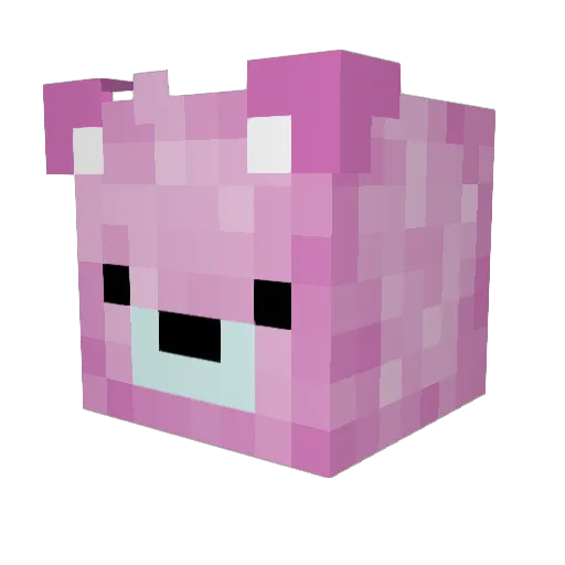 ddrei Minecraft avatar head, 3D render